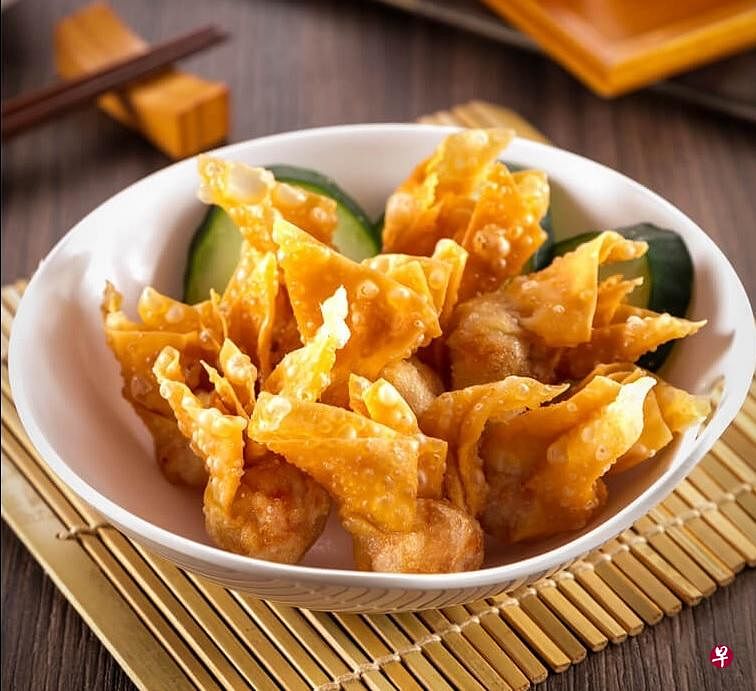 酥脆爽口的香炸云吞.(互联网)