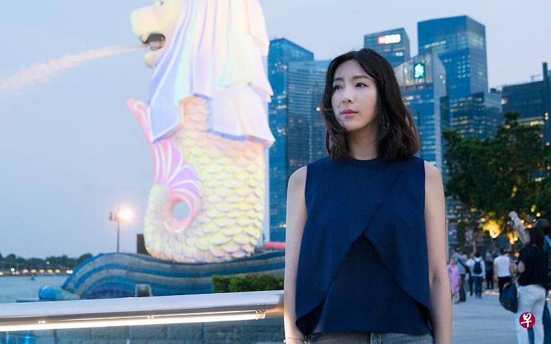 隋棠主演的《动物系恋人啊》来到新加坡取景.(星和视界提供)